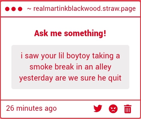 martinblackwo0d's tweet image. My little wh— How did you—?!

...I am going to ignore that part. Yes, I am well aware he didn't quit.