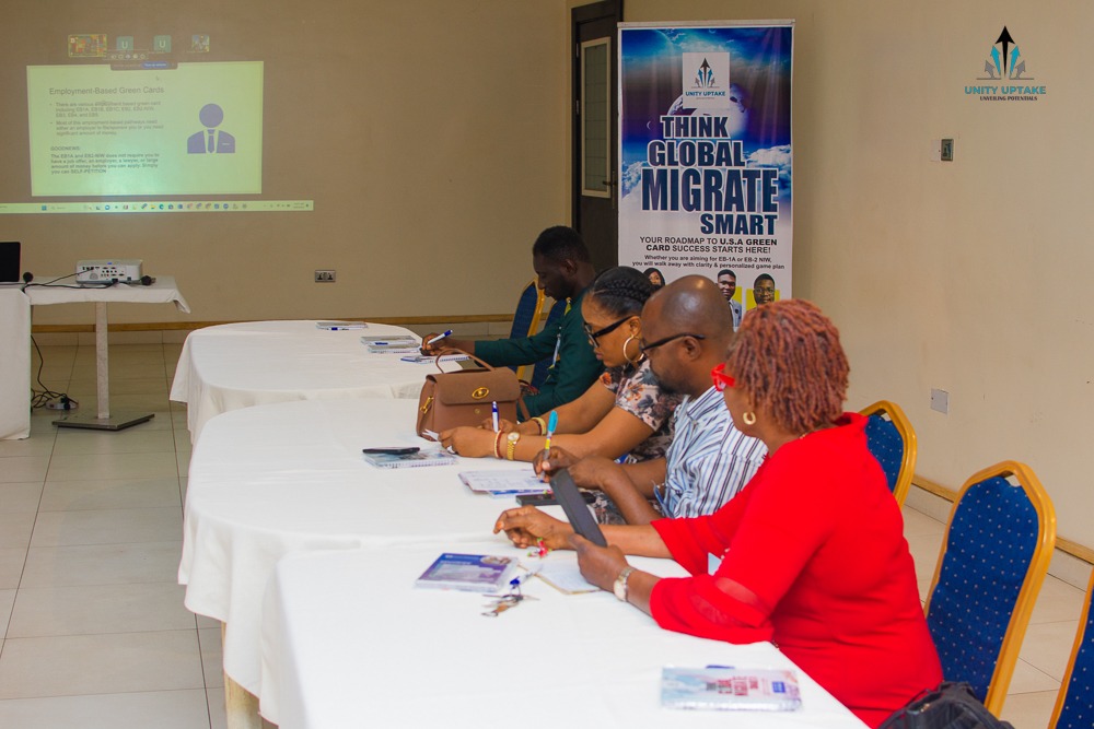 Unity_Uptake's tweet image. 👉If you’re interested in relocating to the U.S. or getting U.S. Permanent Residency through the Employment-Based route, we are just a DM away!

#TGMS2025 #MigrateSmart #ThinkGlobal #USAGreencard #IbadanEvent