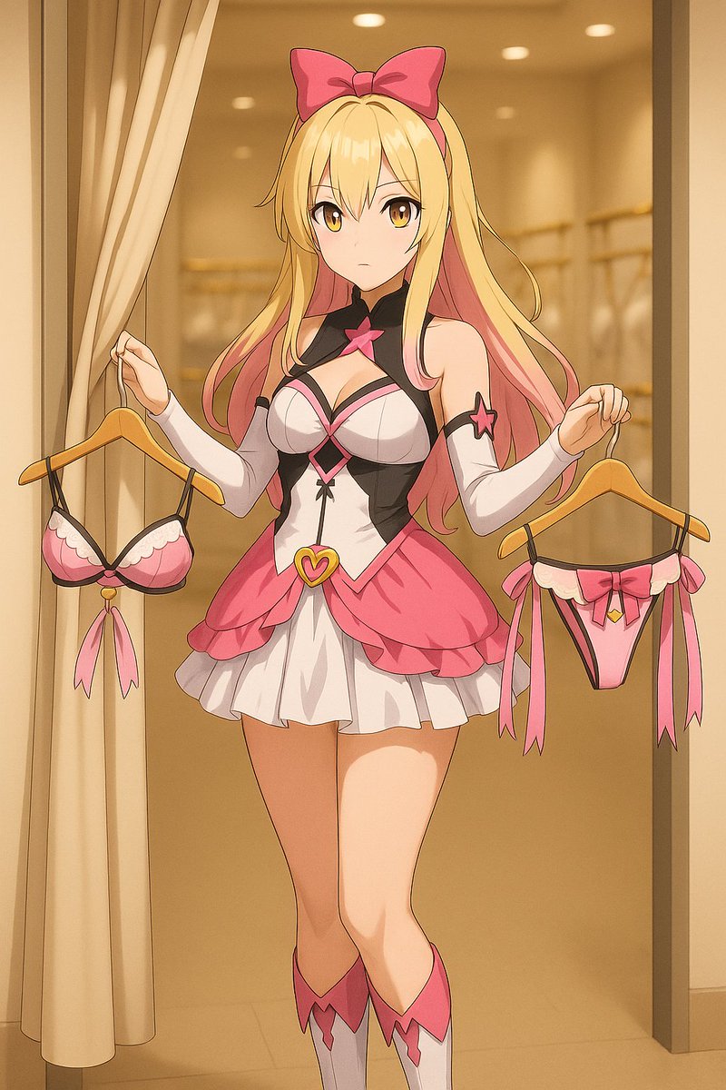 testlovemahout's tweet photo. 魔法戦士の聖衣にかかせない"パンティ

今日は、悪に対抗するための神聖なランジェリーのアップデートの日
なんだか見覚えのあるような無いような魔法戦士さんのランジェリーフィッティングが、それぞれ専用のショップで行われる
（実は全て洗脳…��� https://t.co/vG9EfnFgvs