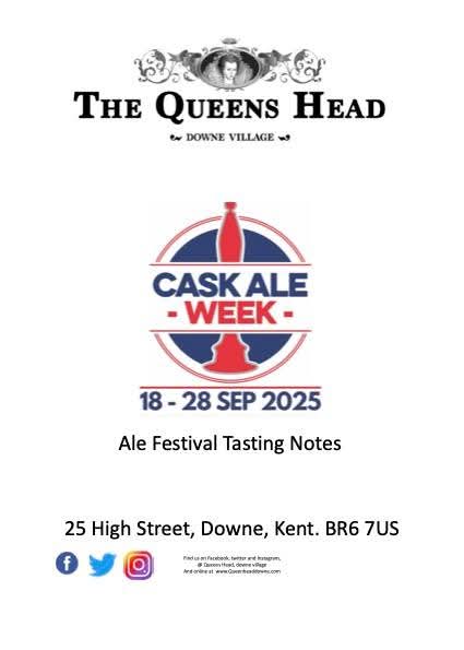 Two local beer festivals have started today (19th) and will run over the weekend to celebrate <a href="/caskaleweek/">Cask Ale Week</a>. The Queen's Head, Downe and The Five Bells, Chelsfield both have a great range of ales on offer. Why not visit both this weekend and support local. Cheers!