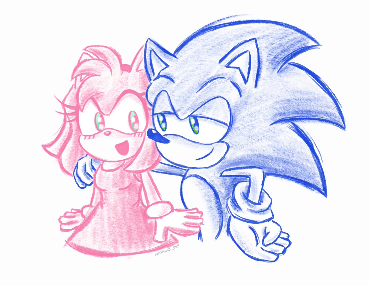 Old doodle 🩷💙

#sonamy