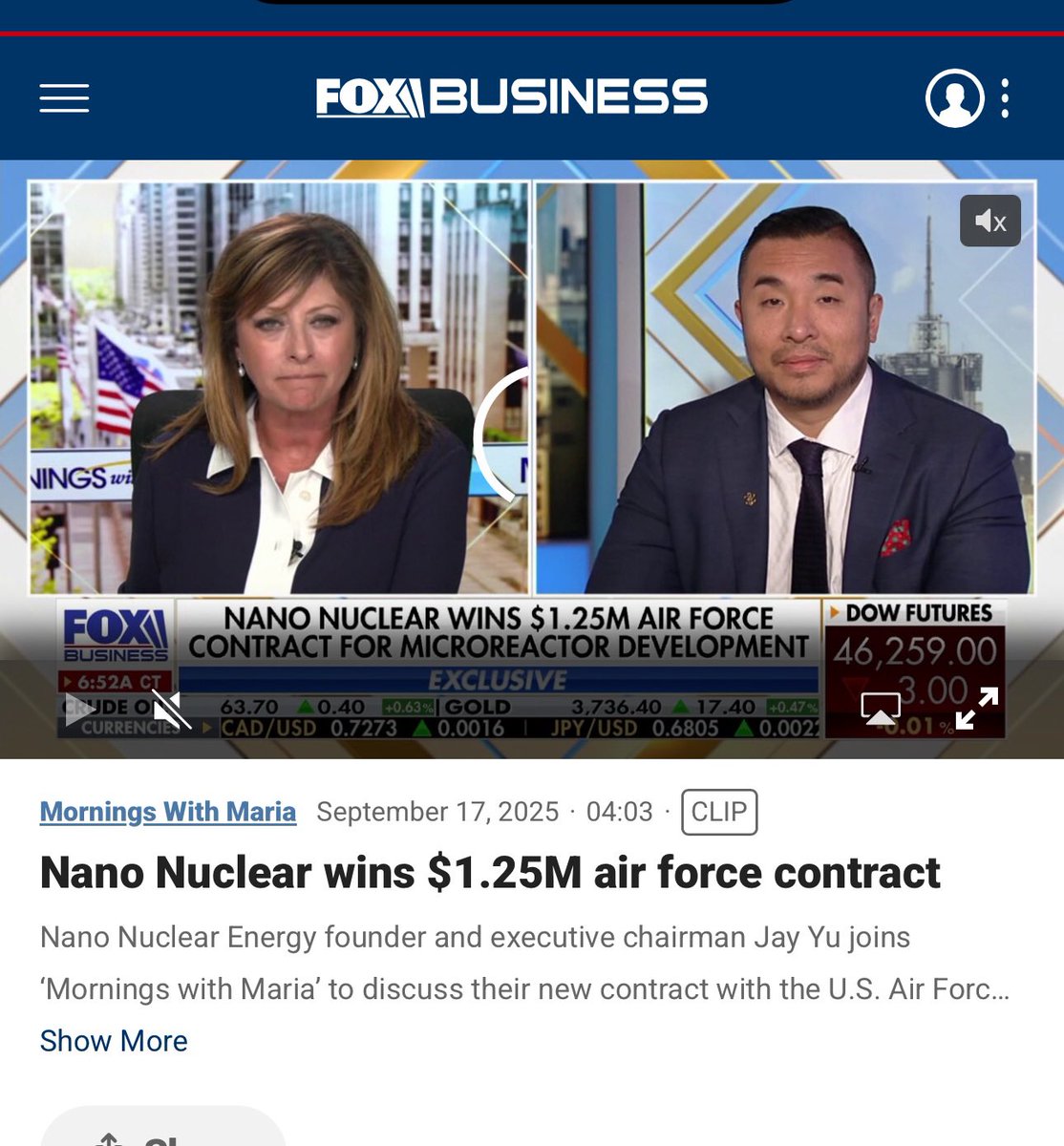 $NNE $SPY $QQQ

$NNE “NanoNuclear wins $1.25M Air Force contract” 

Not financial advice!!!

foxbusiness.com/video/63797090…