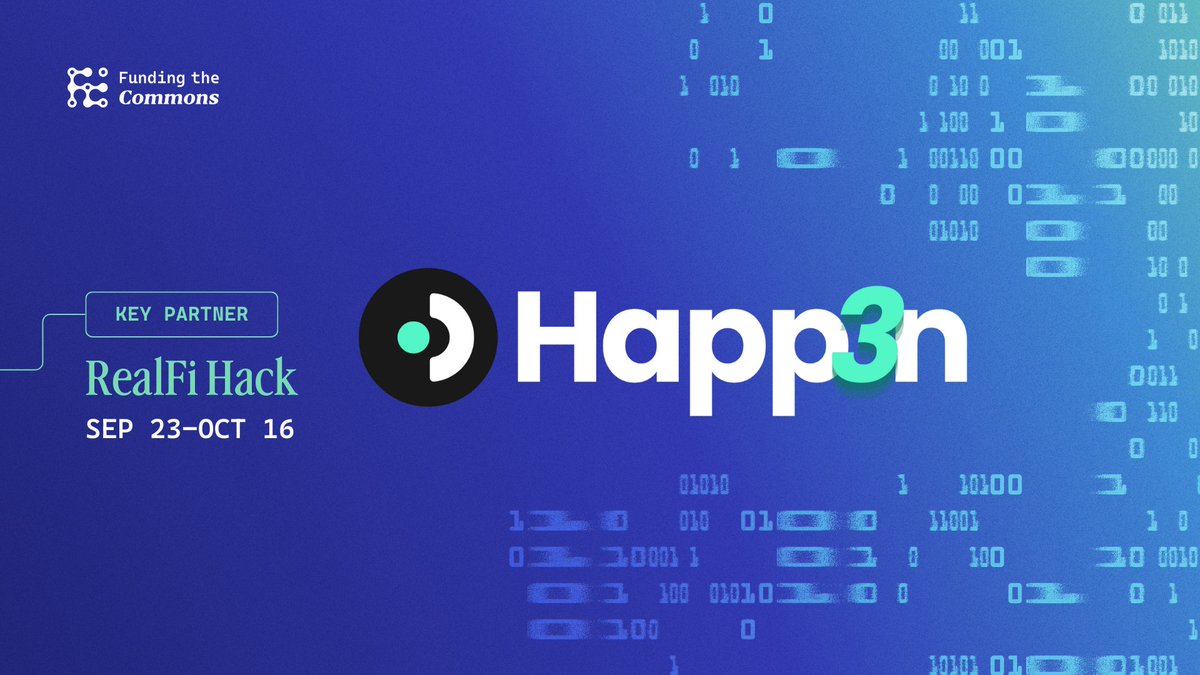 happ3nxyz's tweet photo. Nos complace anunciar que estaremos como Community Key π de este hackathon de la mano de @FundingCommons
RealFi Hack (Sep 23βOct 16) is a global virtual hackathon https://t.co/ifS8MhPRrm
En ReFi el cambio no es lineal, es colectivo π #CommunityKey #ReFi https://t.co/fiJMvQfypg