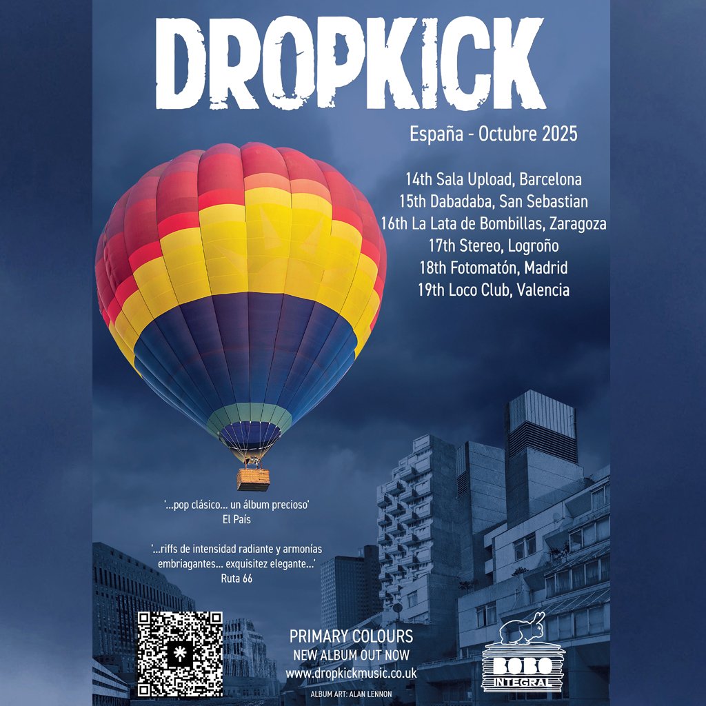 Looking forward to Dunbar Music Festival next Friday, 26th September, followed by our tour of Spain in October! Hope to see you at a show soon 👌
Info via link in bio and 👇
linktr.ee/dropkickmusic