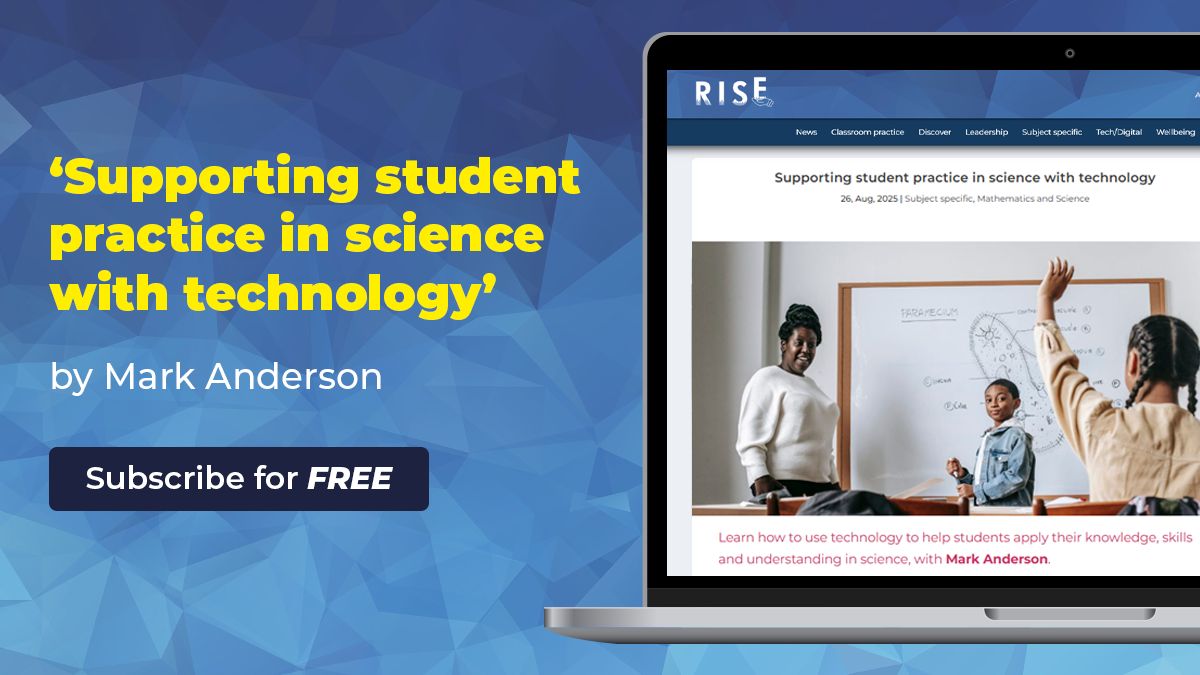 NetSupportInc's tweet image. Science teachers, this one&apos;s for you. 🔬 Discover how technology can enhance student practice, from retrieval quizzes to digital simulations. A must-read from Mark Anderson!   buff.ly/0rttvxP 

#ScienceClass #EdChat #TeacherDevelopment #Education