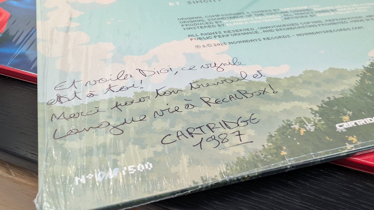 141 colis <a href="/recalbox/">Recalbox 🎮👾</a> RGB Dual 2 expédiés aujourd'hui avec l'aide atomik, on a eu le plaisir d'être accompagné par le dernier vinyle de <a href="/Cartridge1987/">Cartridge 1987</a> pour nous donner de la force