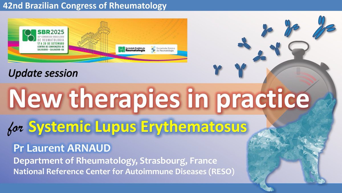 ✅ Muito obrigado a Sociedade Brasileira de Reumatologia for the opportunity to give an update on the new #treatments for #lupus. What are the indications, non-indications and contra-indications of these new treatments for #SLE?
#SBR2025 🇧🇷