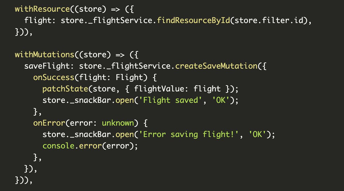 Manfred Steyer (@manfredsteyer) on Twitter photo 1/5 Signal Store + Signal Forms = ♥️. Thanks to the ngrx-toolkit, we can now directly use the Resource API in the NgRx Signal Store. Also, the toolkit has a counterpart for updating data: A Mutation API highly inspired by <a href="/MarkoStDev/">Marko Stanimirović</a> and <a href="/tan_stack/">TANSTACK</a> 1/5 Signal Store + Signal Forms = ♥️. Thanks to the ngrx-toolkit, we can now directly use the Resource API in the NgRx Signal Store. Also, the toolkit has a counterpart for updating data: A Mutation API highly inspired by <a href="/MarkoStDev/">Marko Stanimirović</a> and <a href="/tan_stack/">TANSTACK</a>