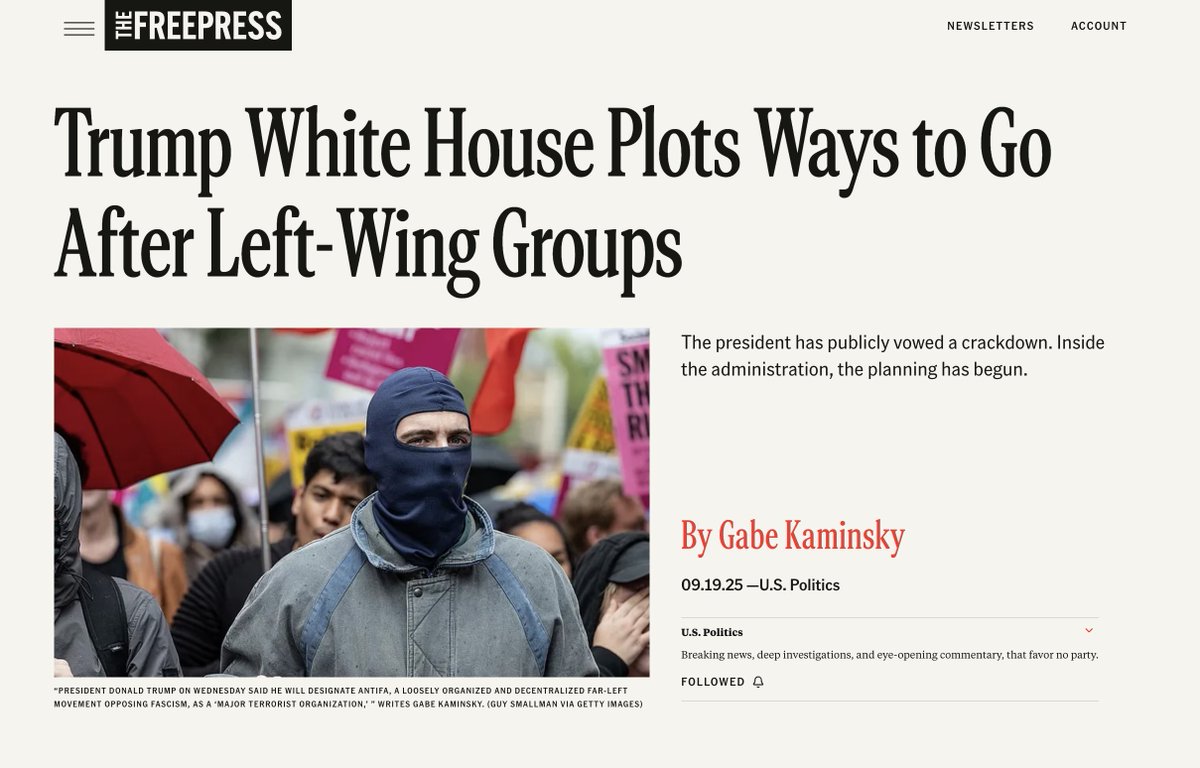 SCOOP: After the Killing of Charlie Kirk, officials at the White House National Security Council have discussed the government using federal statutes related to “treason, sedition, and subversive activities,” according to sources briefed on the conversations, who were not