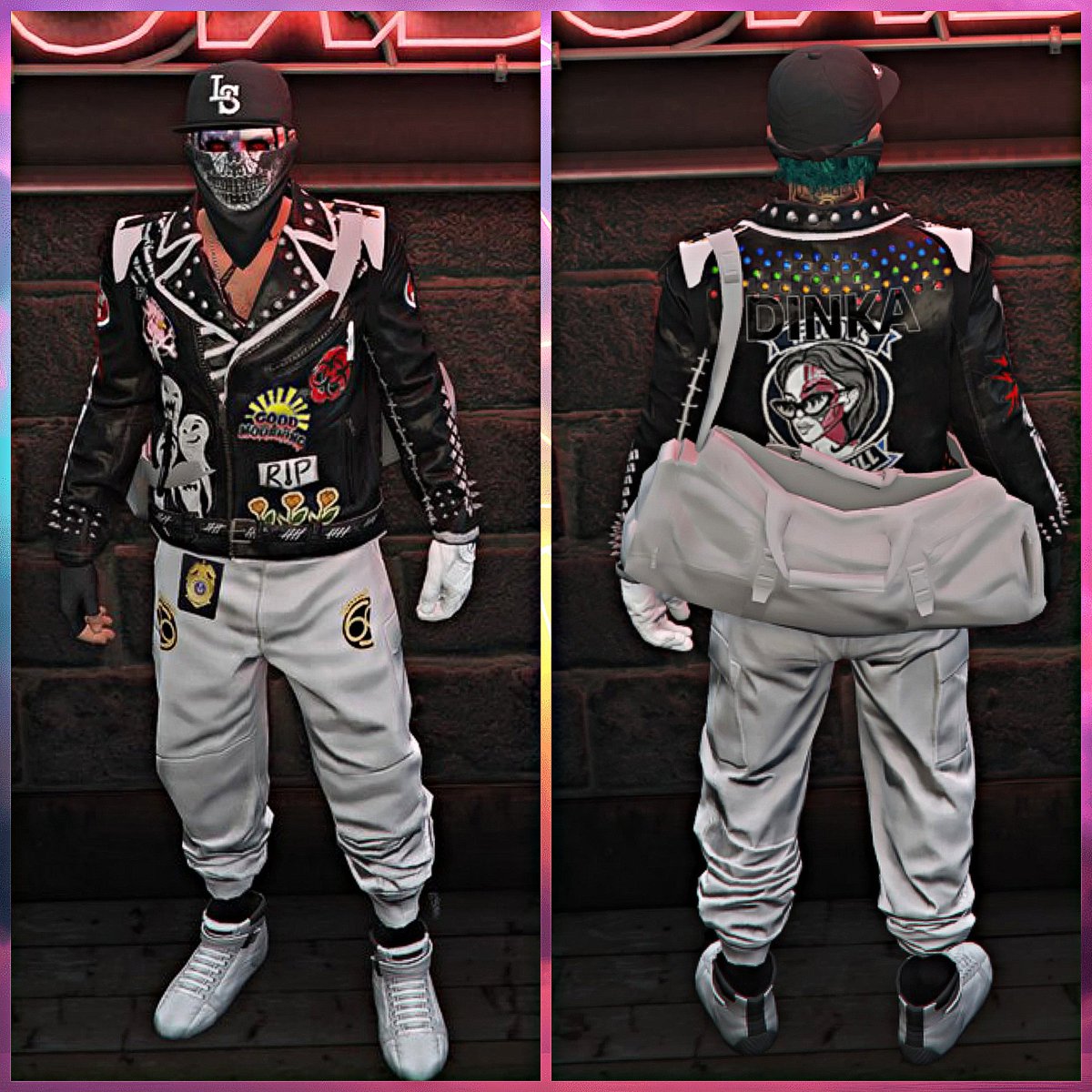 Thanks for the trust, Friends! Ghost Modz is evolving. New Ghost Modz Crew outfit for the staff!
<a href="/Mirkobomba89/">Mirko Bomba</a> 👻 <a href="/mirkomazzoni/">M-i-r-k-o_-l-_ 🇮🇹</a> 👻

#gta #gtaonline #TGFM #beff #beffoutift