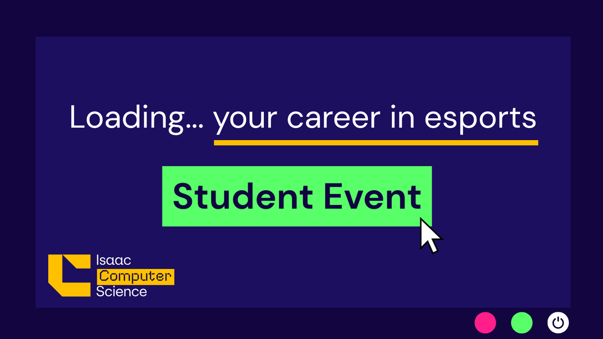 WeAreComputing's tweet image. Want to hear from professionals across the esports industry?
In this 45-minute online event, delivered in partnership with Isaac and British esports, you'll hear from professionals on how they use technology to make competitive gaming possible.
👉 ncce.io/isaac-esports