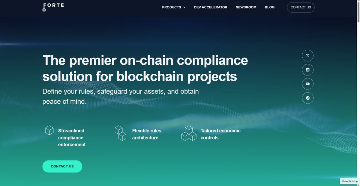 kzomedo's tweet image. The Forte Rules Engine lets you define powerful, composable onchain policies without hardcoding every rule into your smart contracts.
it&apos;s very amazing, i&apos;m very excited and feel bullish this project.
@ForteProtocol #ProofOfFortification 
#forte #forteprotocol #btc