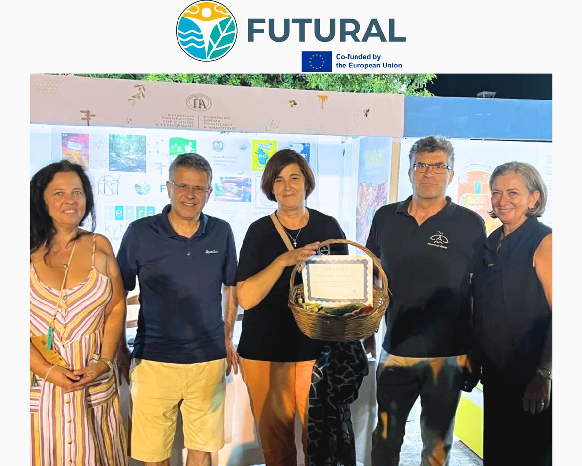 🌿 From heritage to innovation

At Fratsia Agricultural &amp; Livestock Fair 2025, <a href="/FUTURALproject/">FUTURAL Project</a> partner <a href="/kipa_foundation/">Κ.Ι.Π.Α.</a> showed how Kythera blends tradition &amp; innovation: smart rural tools, eco-tourism, sustainable agri-food, beekeeping heritage &amp; more. 
👉 shorturl.at/hhzd6