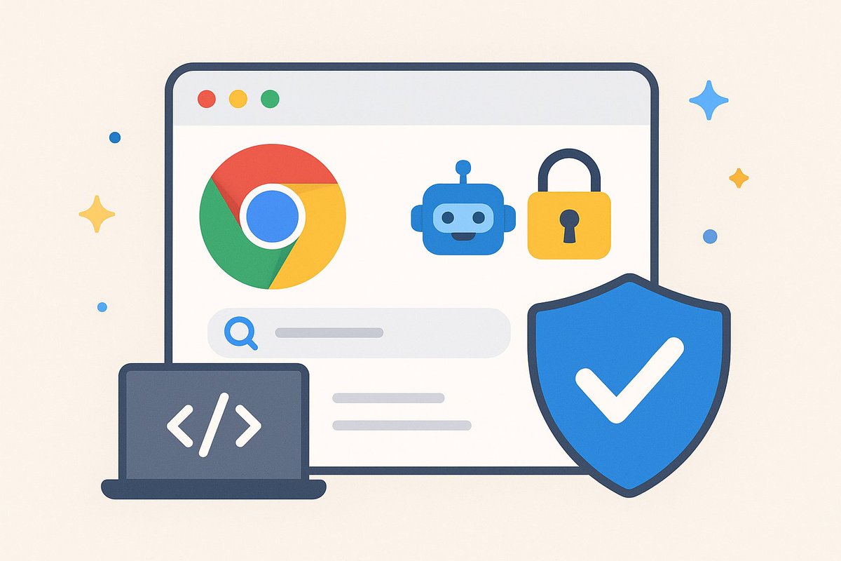 sumitsi23444965's tweet image. Chrome Upgrade = 💻 + 🤖 + 🔒 ✨ Gemini AI integrated 
🔎 Search smarter with AI Mode from the address bar 
🔐 Patch compromised passwords in 1️⃣ click

 Data-driven 🌐, logic-powered📲, code-ready👨🏻‍💻. 

@googlechrome

#AI #ChromeUpgrade #DataLogic #CodeSmart #CyberSecure #Tech