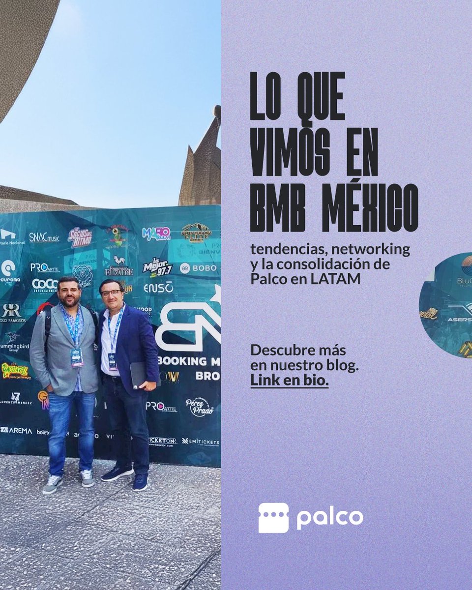 🌎 El futuro del ticketing en LATAM tiene tres claves: autonomía, datos y experiencia de usuario.
En <a href="/Convencionbmb/">Convencion BMB</a> México confirmamos que los promotores y recintos de la región buscan independencia real para escalar sus operaciones.
En Palco ofrecemos esa tecnología:
✔️ Venta
