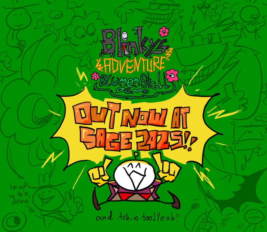 Blinky's Adventure: Blumen Stroll demo is oficially OUT NOW AT SAGE 2025!!!! I hope you all enjoy this demo as much as I did making it! :-)
sonicfangameshq.com/forums/showcas…
#blinkysadventure #indiedev #gamedev #sage2025