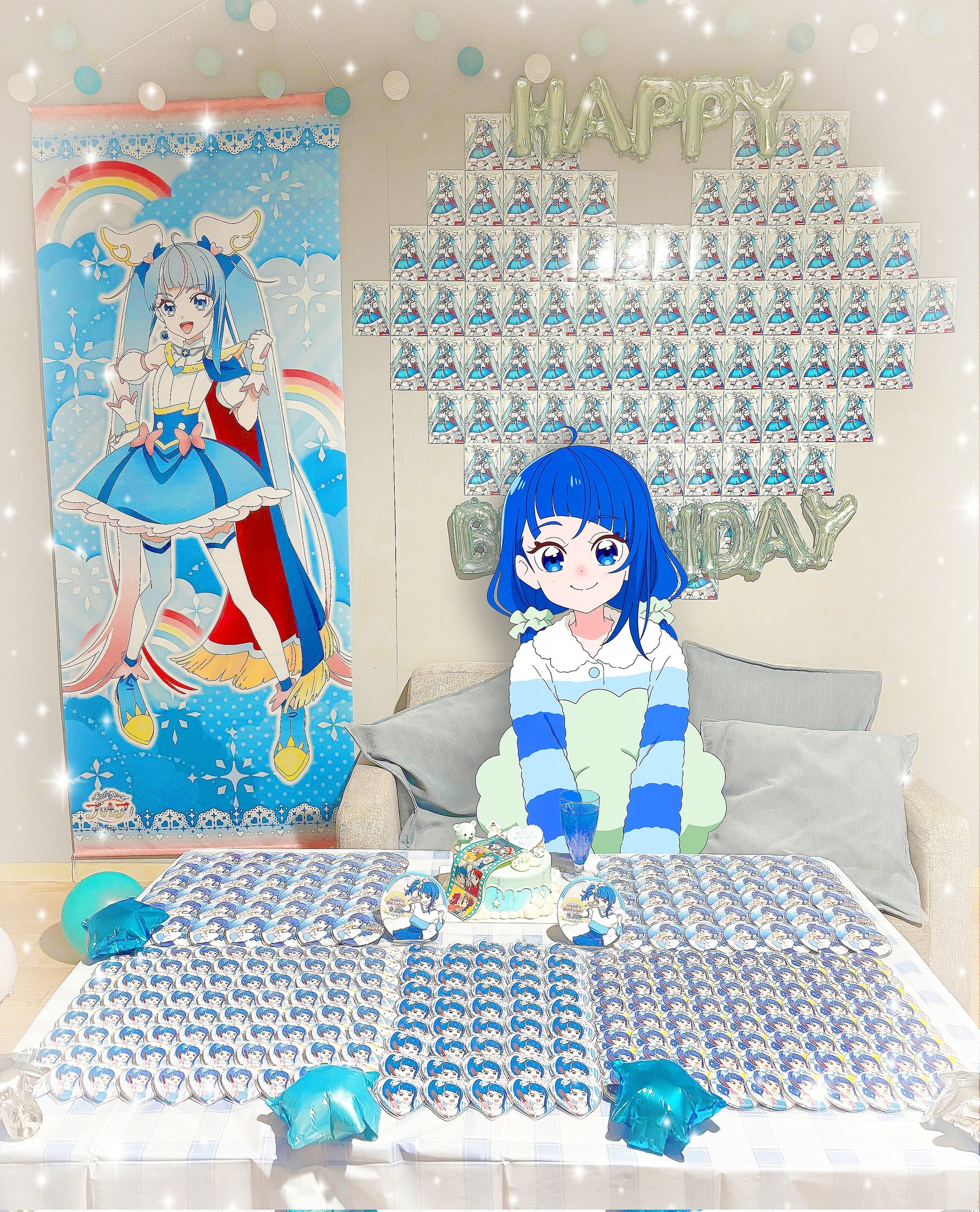 プリキュア タワレコ キュアプリズム 缶バッジ アクリルクリップ ポストカード 2弾6個入り ゲーム・おもちゃ・グッズ プリキュア タワレコ キュア