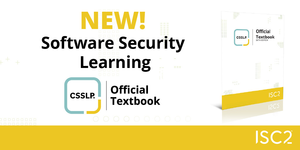 ISC2's tweet image. Get a career boost with software security knowledge. Whether you’re preparing for #CSSLP certification or seeking to elevate your expertise, our eTextbook is for you. 
Explore now: ow.ly/AewR50WUVVl