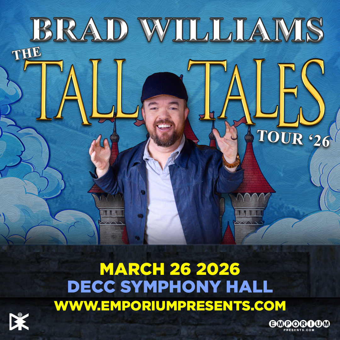 TICKETS ON SALE NOW 🚨 Brad Williams: The Tall Tales Tour

🎟️ - ticketmaster.com/event/0600631A…

Thursday, March 26, 2026 | DECC Symphony Hall | 7:00pm

More info: decc.org/event/brad-wil…