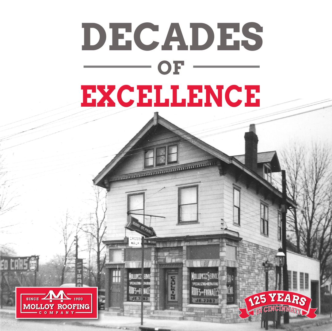 MolloyRoofingCo's tweet image. 🏠✨ Decades of Excellence ✨🏠
For 125 years,Molloy Roofing Company has been a trusted name in Cincinnati. From our early days on Montgomery Road to today in Blue Ash, our dedication to quality craftsmanship and customer care has never wavered.

#MolloyRoofing #125YearsStrong