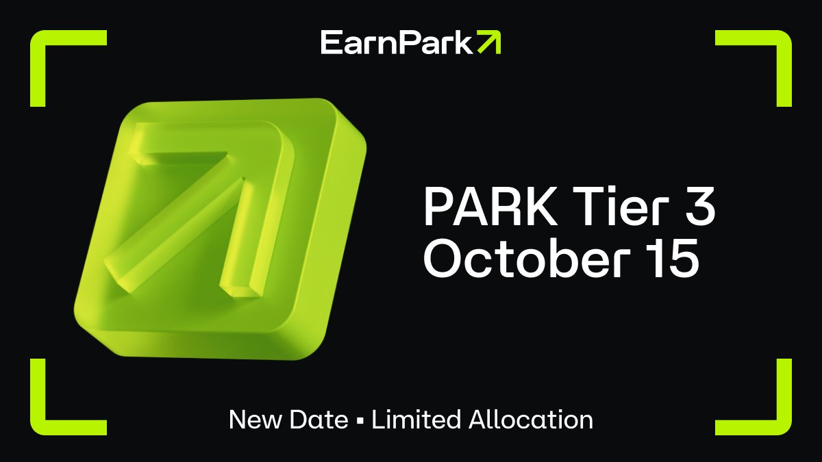 🚨 Important Update on the $PARK Token Sale 🚨 

We’ve been watching the market closely over the past few days – even after the Fed’s rate cut, the market momentum everyone was looking for hasn’t arrived just yet.

Instead of rushing into a slow market, we’re taking this time to