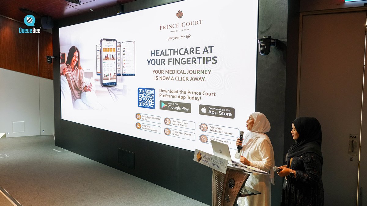 Im_QueueBee's tweet image. We’re proud to partner with Prince Court Medical Centre in launching their healthcare mobile app. Bringing healthcare right to your fingertips!

Honoured to be part of this exciting launch! ✨

#QueueBee #PrinceCourtMedicalCentre #HealthcareMadeSimple