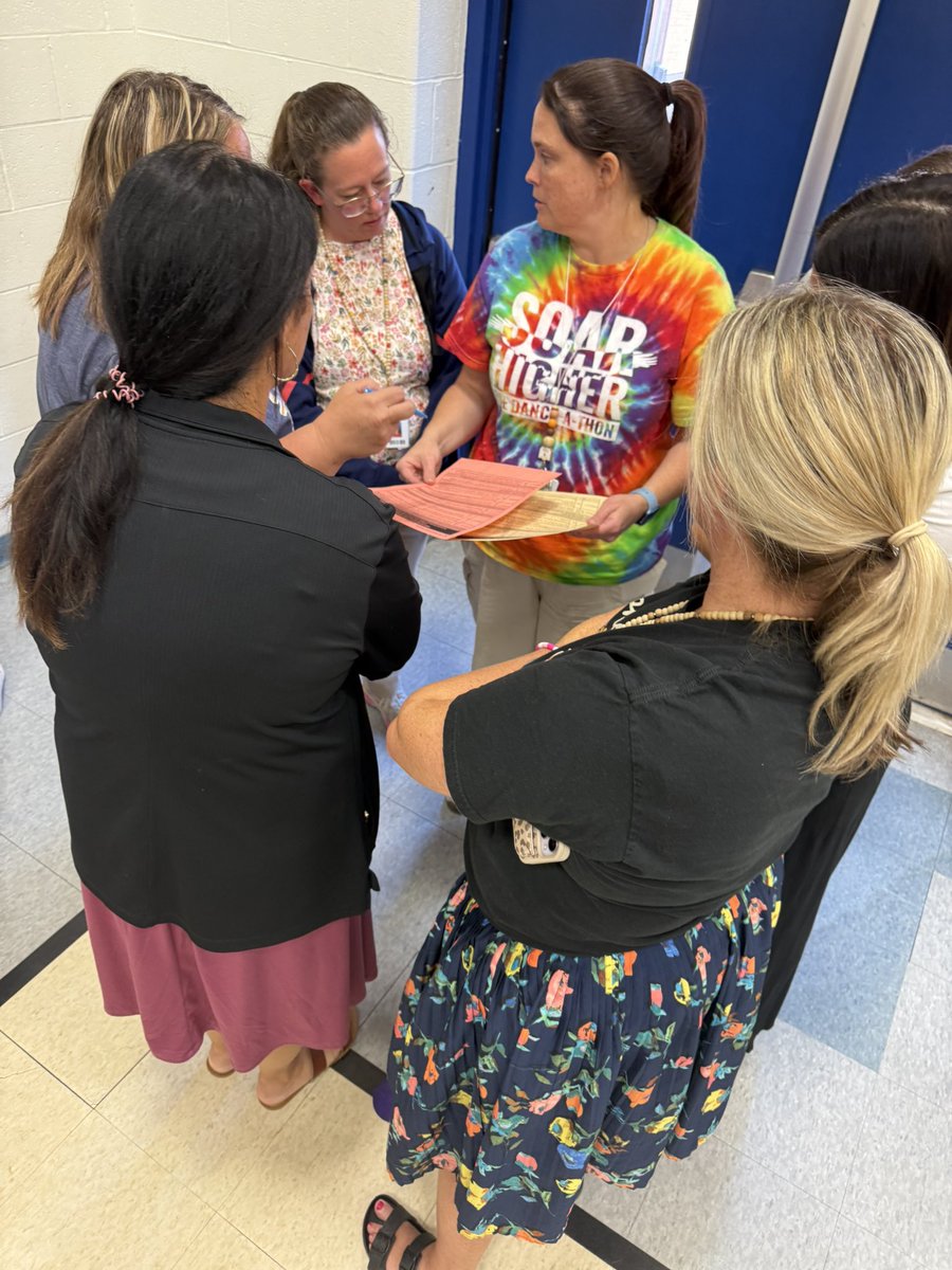 We have such a dedicated group of people working at PSE. I feel very fortunate to work alongside each and every one of them. Yesterday, during our Faculty Meeting, they chose essential standards in math and worked in vertical teaming. 💙💛 #PSEsoars
