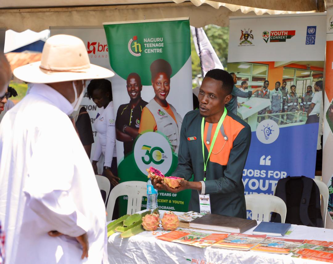 FAOUganda's tweet photo. Today, we join @GovUganda to mark #YouthDay,  themed Youth Advancing Socio-Economic Transformation through Technology &amp; Partnership.

Graced by H.E. @KagutaMuseveni, the event calls for greater investment in youth skills, innovation &amp;  partnerships to advance #SDGs 

#IYD2025Ug https://t.co/Eg8eyxYeOG