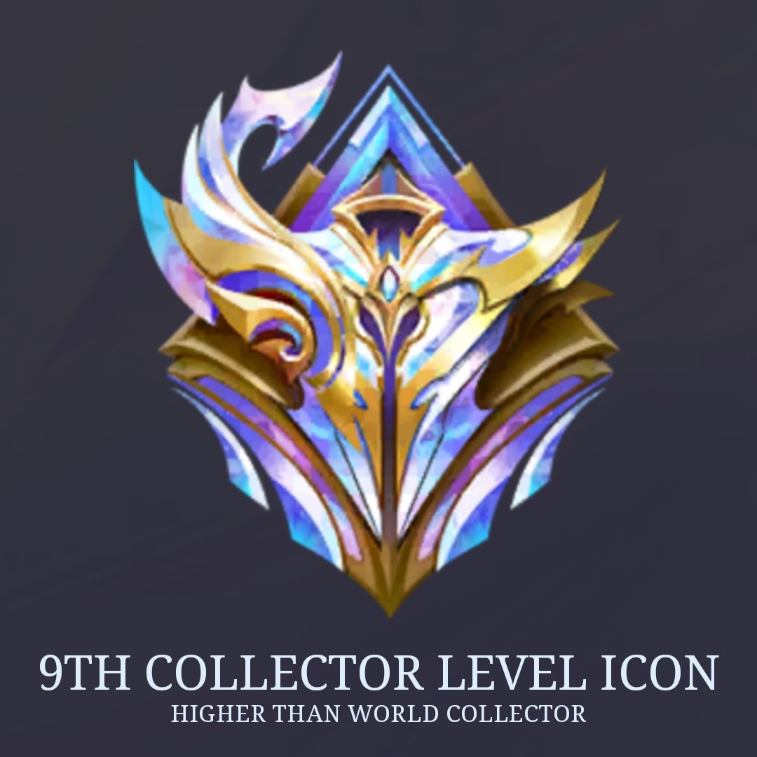 9th Collector Level Icon | Higher Level than World Collector, image size:1080x1080