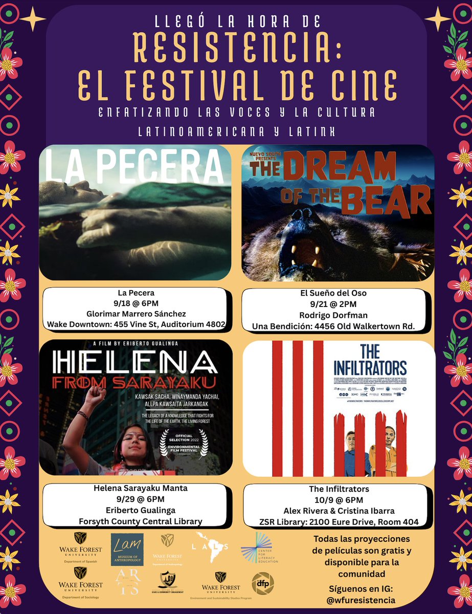 Co-organizing the Resistencia Film Festival with Andrea Gómez Cervantes and Chris Zaluski has been such an exciting experience! ✨ We still have three more incredible films coming up—join us as we continue celebrating Latinx, Latin American, and Caribbean stories on screen.