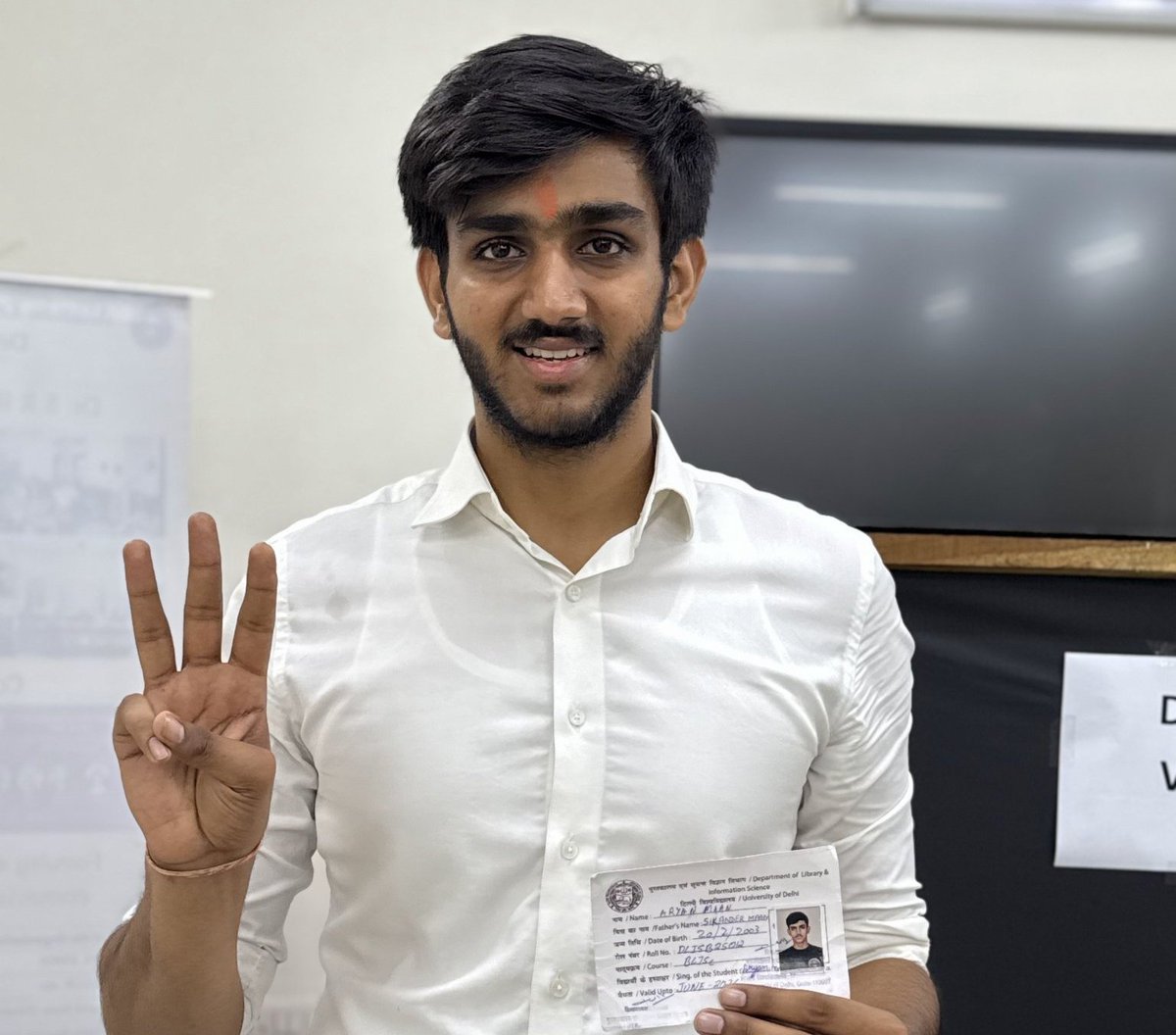 Er.Patel Sumit Verma (@sumitve03920107) on Twitter photo DUSU के नये अध्यक्ष आर्यन मान को जीत की बधाई🎉🎉
#DusuElections2025 
#ABVP4DUSU 
#Nsui4DUSU DUSU के नये अध्यक्ष आर्यन मान को जीत की बधाई🎉🎉
#DusuElections2025 
#ABVP4DUSU 
#Nsui4DUSU