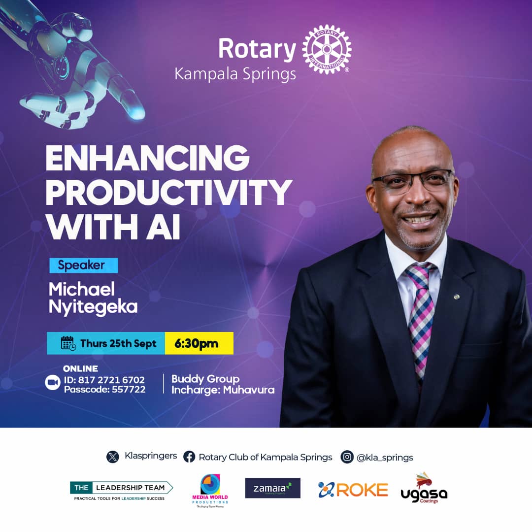 🚀 AI isn’t the future, it’s the now.

Join us this Thursday 25th Sept.  at 6:30PM EAT as we host Michael Nyitegeka, a leading voice in digital transformation, to unpack how OpenAI tools can supercharge productivity for individuals, businesses, and communities.