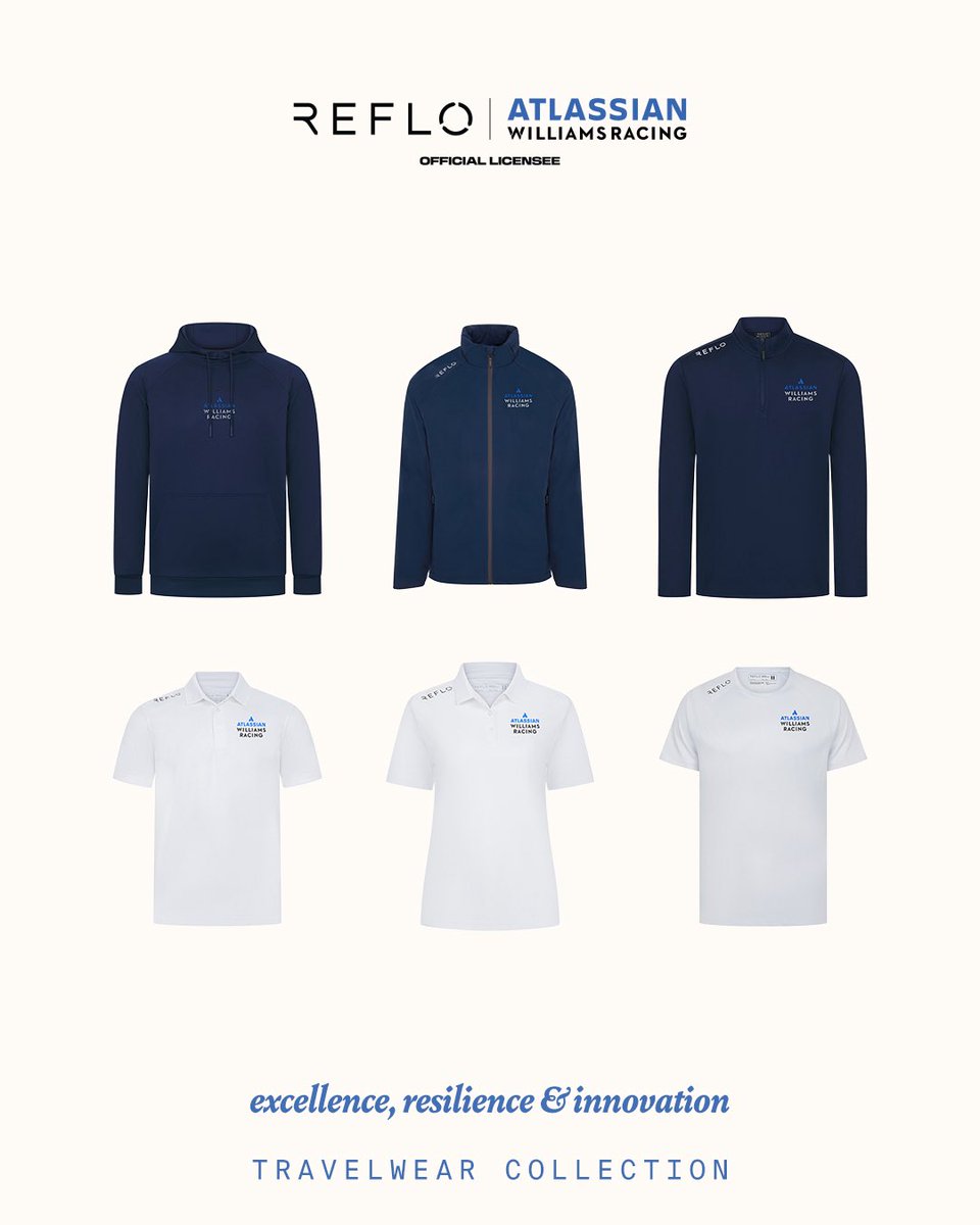 Smart. Versatile. Ready for anything. 

The Atlassian <a href="/WilliamsRacing/">Atlassian Williams Racing</a> Travelwear Collection is designed for airports, paddocks and everything in between.

Explore the range at Reflo.com