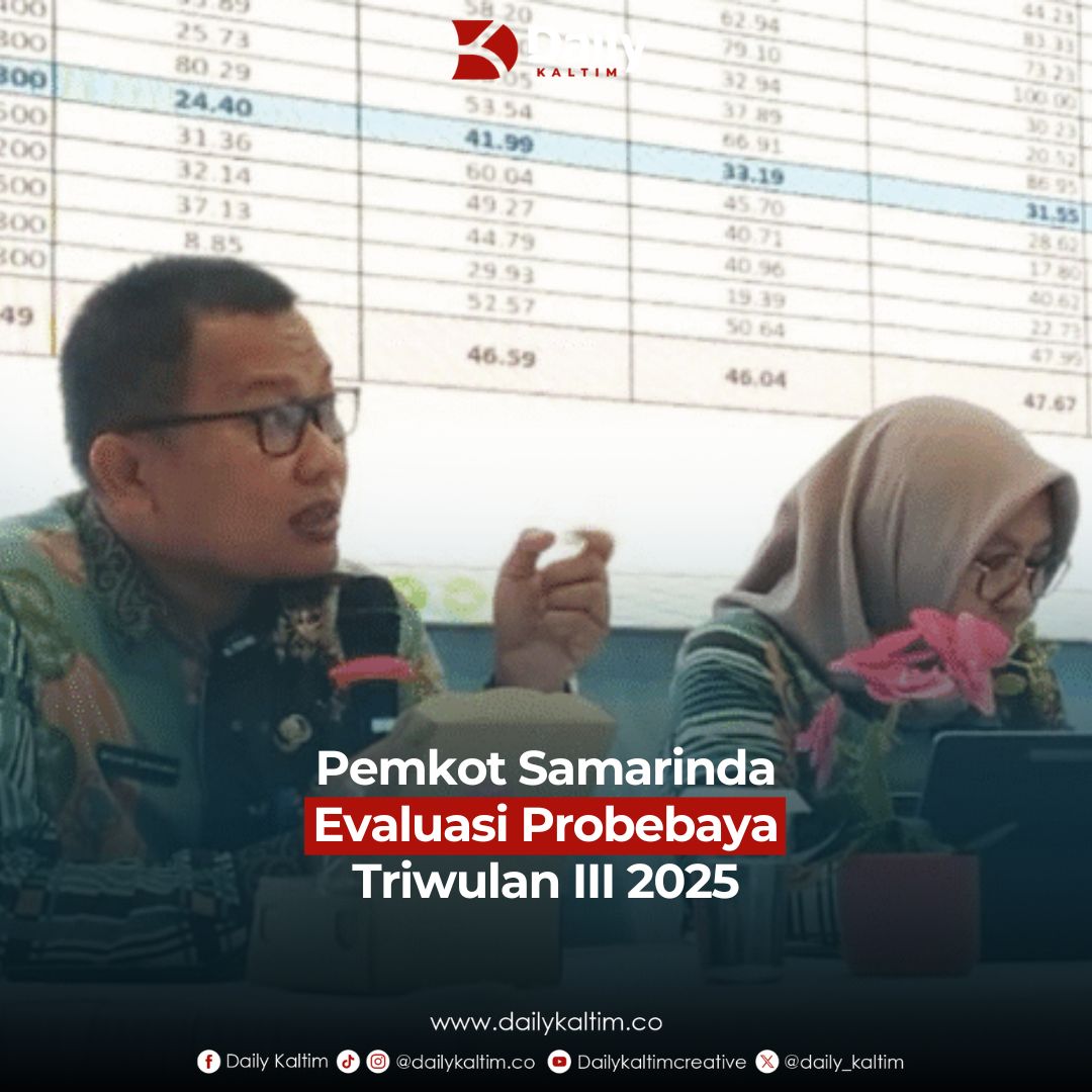daily_kaltim's tweet image. Pemerintah Kota Samarinda melakukan evaluasi pelaksanaan Program Pembangunan dan Pemberdayaan Masyarakat (Probebaya) Triwulan III Tahun 2025. 

Selengkapnya kunjungi Dailykaltim.co

#Probebaya #Samarinda #Bapperida #Evaluasi #Anggaran #Ekonomi #Pembangunan #Pemberdayaan