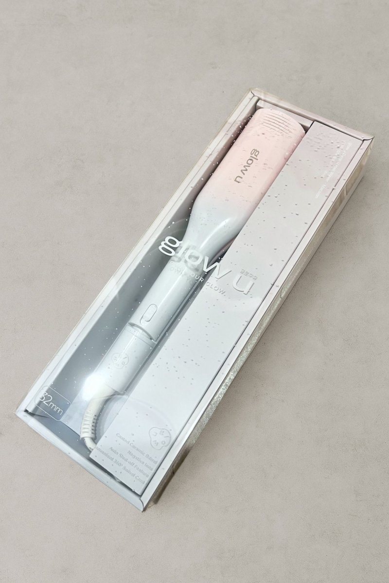 grn_bt's tweet photo. ✨glow u @glowu_jp ディープUウェーブアイロン 32mm✨

初めて使ったけど、挟んでスーッと滑らせるだけでふわっと波ウェーブが完成👏
不器用でも本当に簡単だった！

✔️ 4段階温度調整で髪質に合わせやすい
✔️ セラミックコーティングでツヤ感UP
✔️ ゆるっとも、しっかりウェーブも自由自在

見た目も可愛いし、朝の時短スタイリングにぴったり💗

#glowu #グローユー #ディープUウェーブアイロン #ウェーブアイロン #波ウェーブ #ヘアスタイル #ヘアアイロンおすすめ