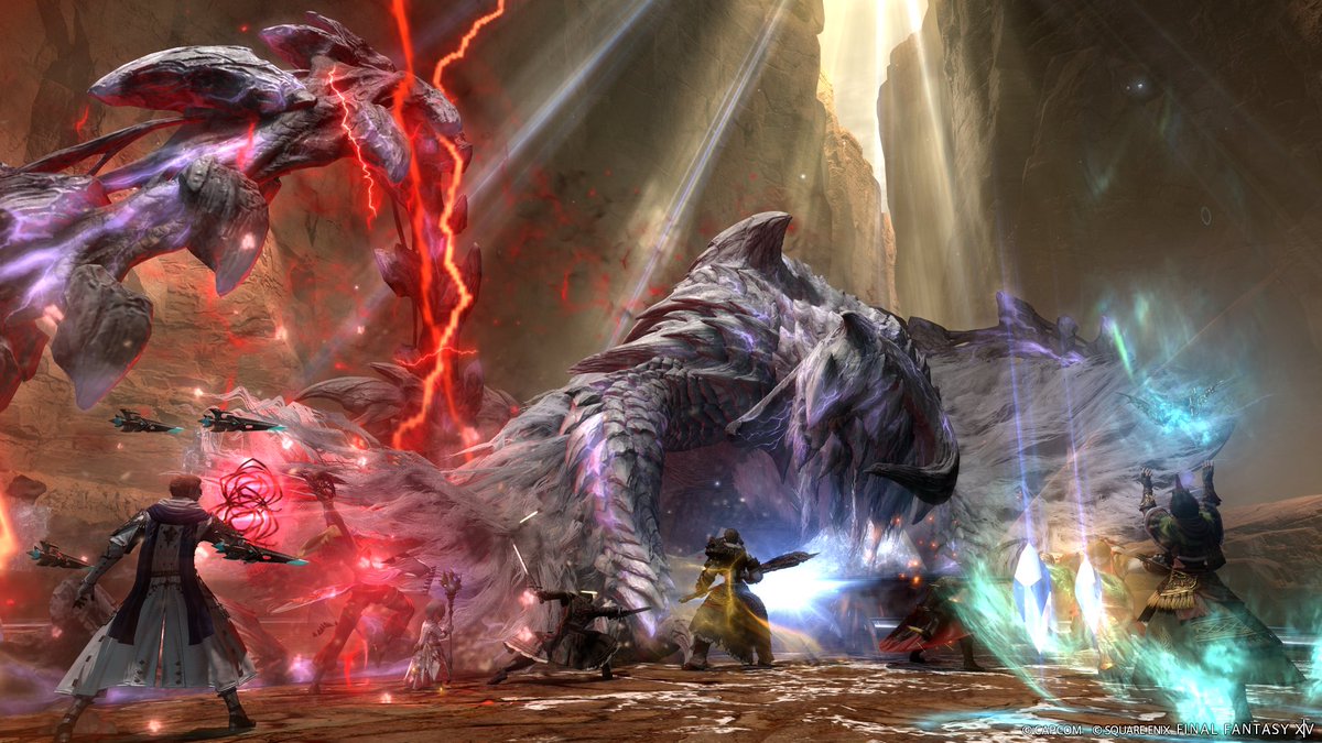 FF_XIV_FR's tweet photo. Chasseurs de la Lumière, le Comptoir des Quêtes vient de poster plus d'informations sur votre prochaine mission #FFXIV x #MHWilds ! ⚔️ https://t.co/AmfZFrdK7y 

Allez consulter le site spécial et cette collaboration n'aura plus de Seikret pour vous ! 🧐 https://t.co/ZAQis4SYSf