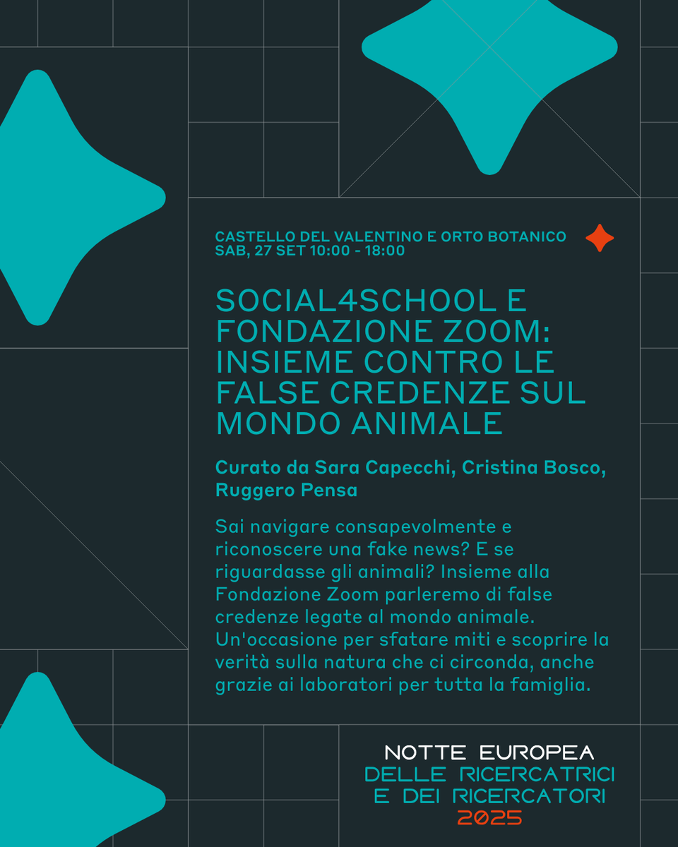diunito's tweet image. 🌙✨2° Gruppo UNIGHT 2025 – La Notte Europea delle Ricercatrici e dei Ricercatori
 
Dipartimento di Informatica 🎓

📅 26-27 sett | Torino – Castello del Valentino e altre sedi

👇 Scopri le altre attività

#UNIGHTproject #unito