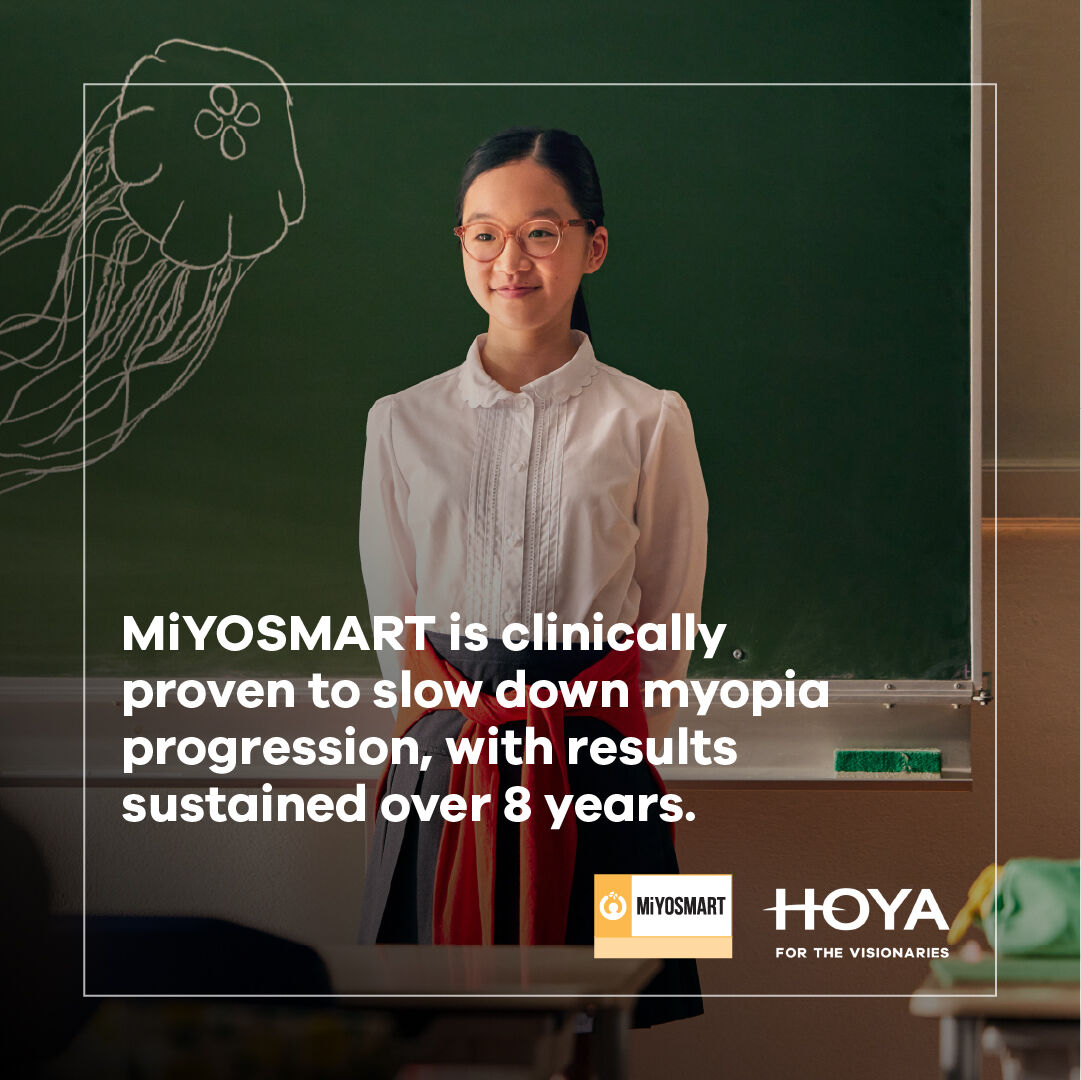 Blurry vision shouldn’t hold children back from learning, playing and exploring. MiYOSMART lenses, clinically proven over 8 years, help slow myopia progression while keeping young eyes seeing clearly: bit.ly/3VrdM0J?utm_so… Contact your BDM or email marketing@hoya.co.uk for more