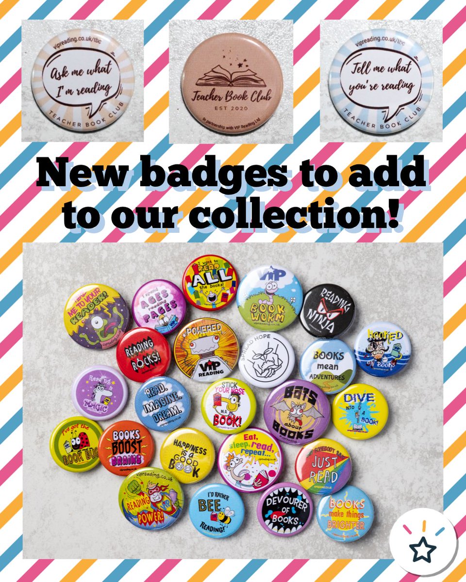Better together! ✨ Check out the three brand-new badge designs we created in collaboration with the wonderful Teacher Book Club.
Now available on our website and part of our amazing collection of badges! 🤩