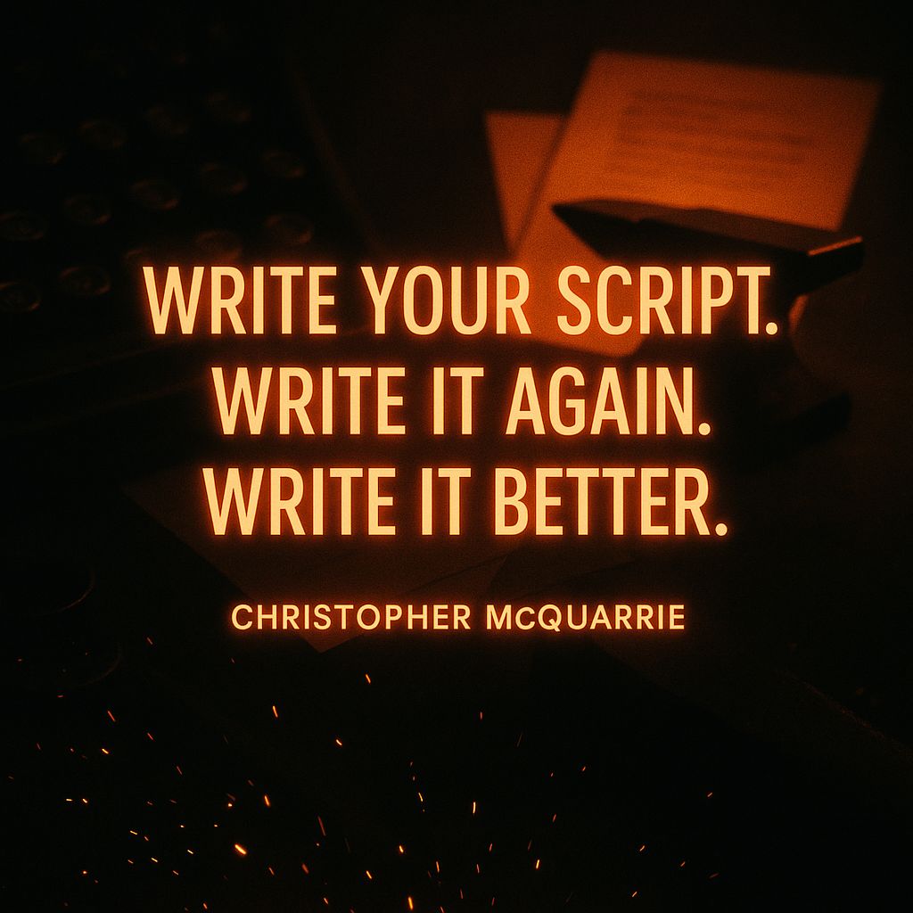 scriptforgeapp's tweet image. Writing is rewriting—and rewriting is surviving. Keep polishing till it shines. Get pro feedback with Script Forge. #HowToWriteScripts
#amwriting, #screenwriting, #writingtips, #writerslife, #scriptnotes, #filmmaking, #screenplay