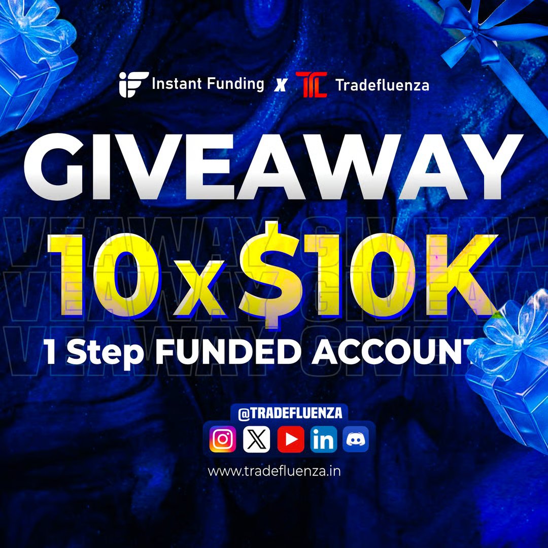 We’re giving away 10 x 10K  
1 Step <a href="/InstantFunding_/">Instant Funding</a>  accounts
 
Your Time to Shine

Join our Discord and participate now - discord.gg/kYwN4MRX