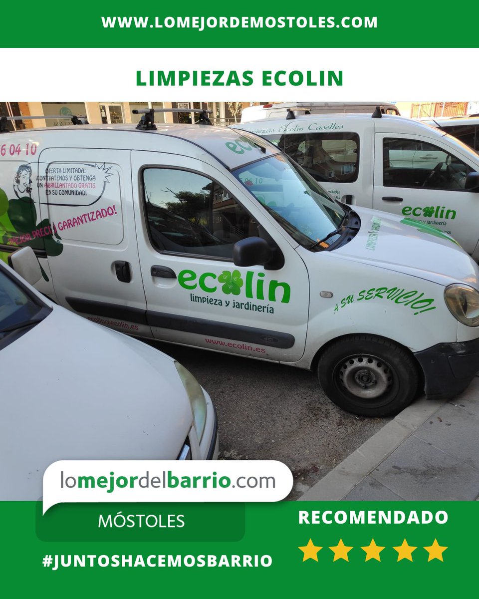 💚 ¡Tu espacio limpio y cuidado como se merece!⁣
En 𝐋𝐢𝐦𝐩𝐢𝐞𝐳𝐚𝐬 𝐄𝐜𝐨𝐥𝐢𝐧 son expertos en limpieza de comunidades, oficinas, garajes, naves industriales, mantenimiento de jardines y mucho más 🌿🧼⁣
Con años de experiencia en Móstoles, ofrecen 𝐩𝐫𝐞𝐬𝐮𝐩𝐮𝐞𝐬𝐭𝐨𝐬