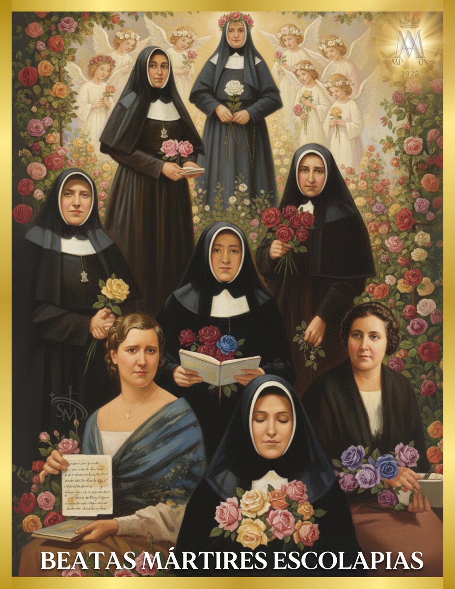 🗓️ FAMILIA CALASANCIA 

Bienaventurados los perseguidos por causa de la justicia, porque de ellos es el Reino de los cielos. 

🌹 Hoy 19 de septiembre recordamos la memoria de las Beatas Mártires Escolapias:  Benditas mujeres, que entregaron su vida con valentía por Amor.