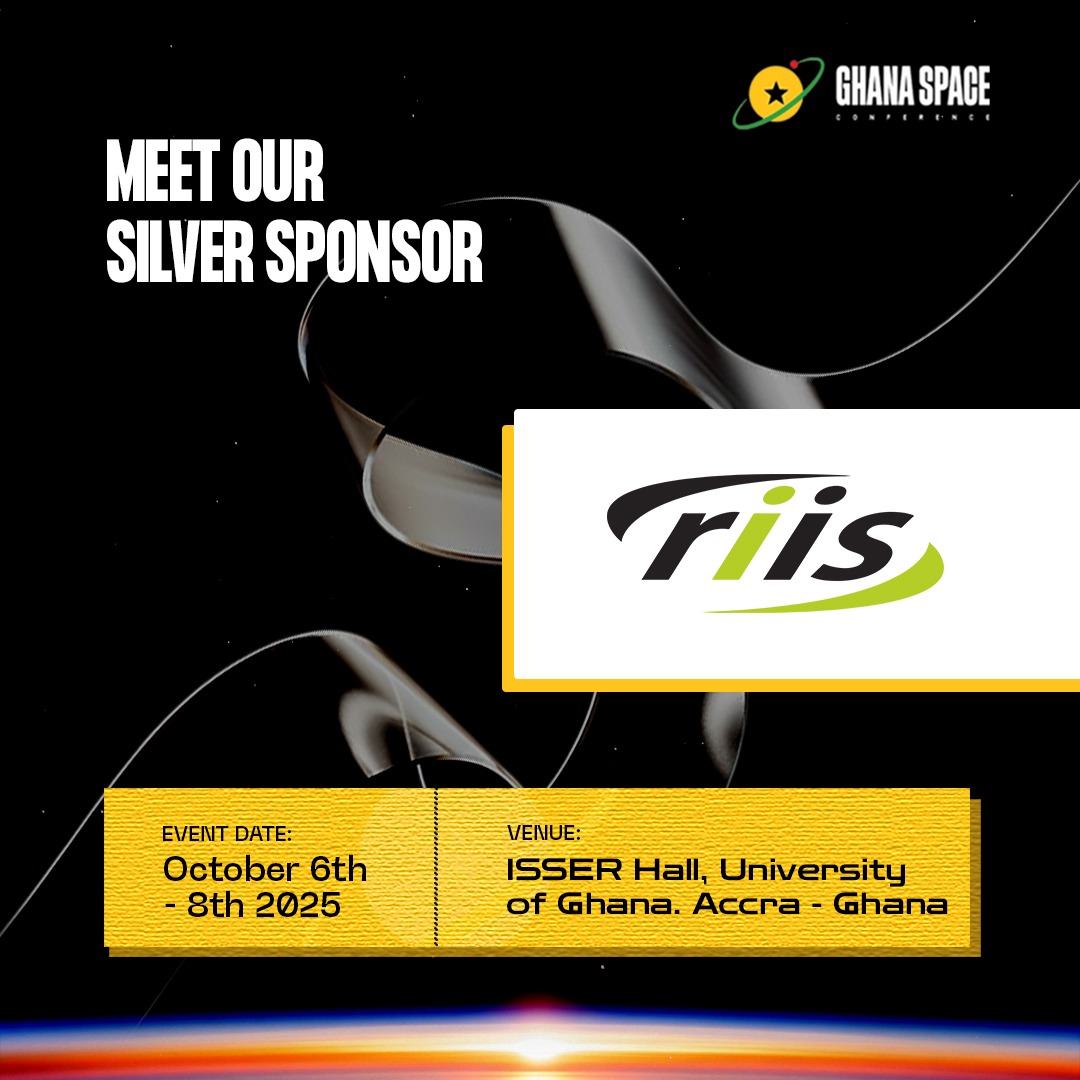 We are pleased to announce the  Research Institute for Innovation and Sustainability (RIIS) as a Silver Sponsor for the Ghana Space Conference 2025. 

Register today and join us at the University of Ghana lnkd.in/ecSbTDTq