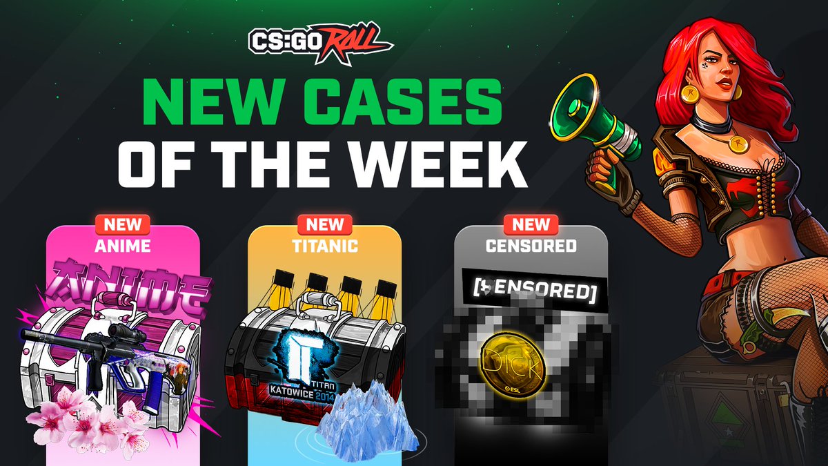 CSGORoll's tweet image. 3 Fresh new cases just landed on CSGORoll!👌

Like &amp;amp; RT for a chance to open one for free!