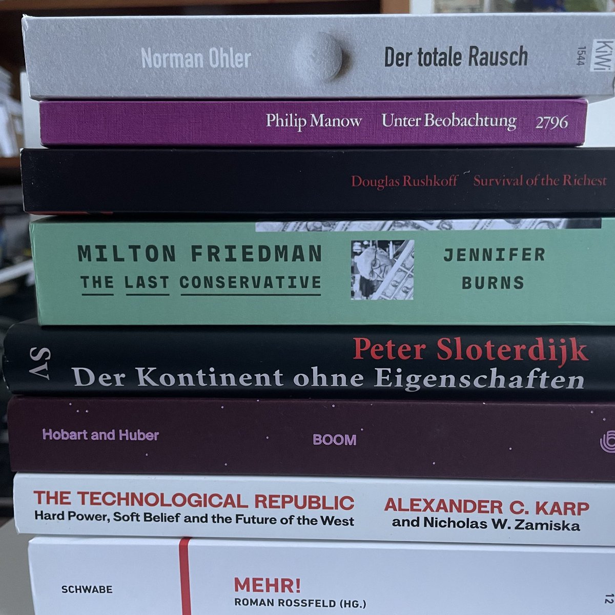 #lesestoff #apileofbooks #totalerrausch #mehr #boom #indiansummer