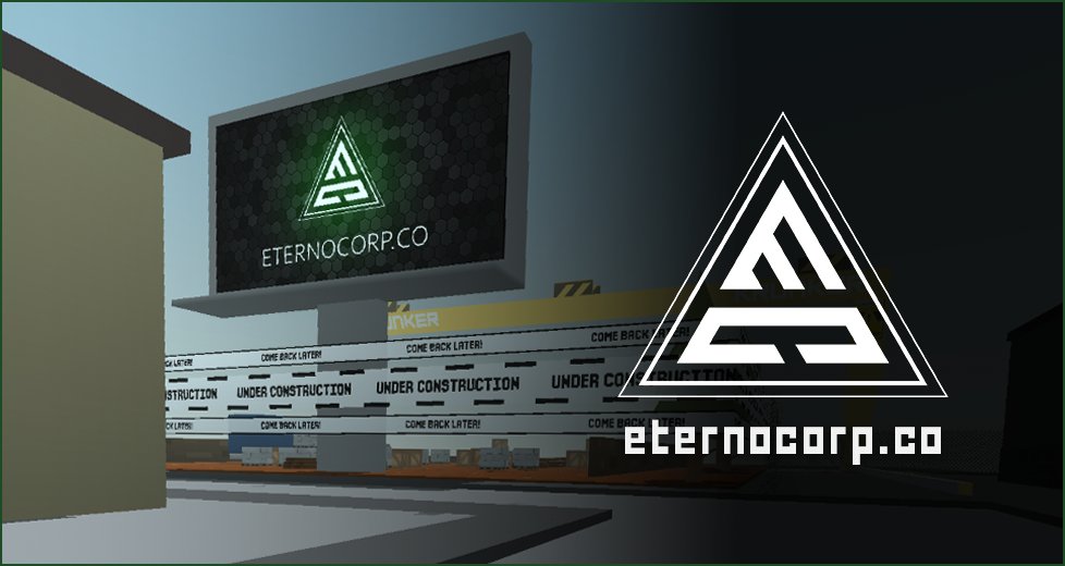 #Krunker ETERNO has begun construction on Krunker Plaza.
Check out Eterno's website for more info: eternocorp.co

"Out with the old, in with Eterno."
