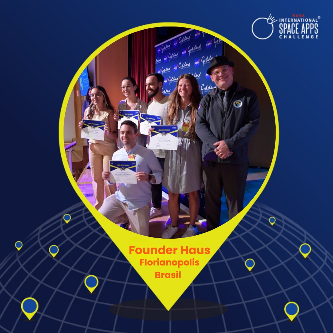 Nima Kaz (@oceanexchange) on Twitter photo 🚀 Floripa has already made it to <a href="/NASA/">NASA</a>!
Last year, a team from <a href="/Founder_Haus/">Founder Haus</a> was the Global Winner at the biggest science and space hackathon in the world 🌍✨
Now it’s your turn: on October 4th and 5th, the NASA <a href="/SpaceApps/">NASA International Space Apps Challenge</a> Challenge 2025 is happening at the Haus, in Jurerê 🚀 Floripa has already made it to <a href="/NASA/">NASA</a>!
Last year, a team from <a href="/Founder_Haus/">Founder Haus</a> was the Global Winner at the biggest science and space hackathon in the world 🌍✨
Now it’s your turn: on October 4th and 5th, the NASA <a href="/SpaceApps/">NASA International Space Apps Challenge</a> Challenge 2025 is happening at the Haus, in Jurerê