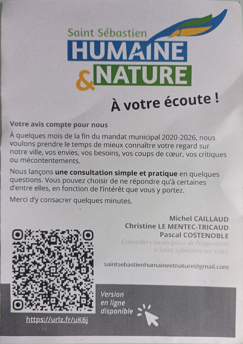 Chris_LE_MENTEC's tweet photo. Avec mon collègue Pascal Costenoble nous sommes allés à la rencontre des Sébastienais pour recueillir leurs avis et leurs remarques sur @stsebsurloire sur le marché du Douet.
Vous pouvez également participer à cette consultation en répondant à notre questionnaire en ligne. https://t.co/sipNLcwud4