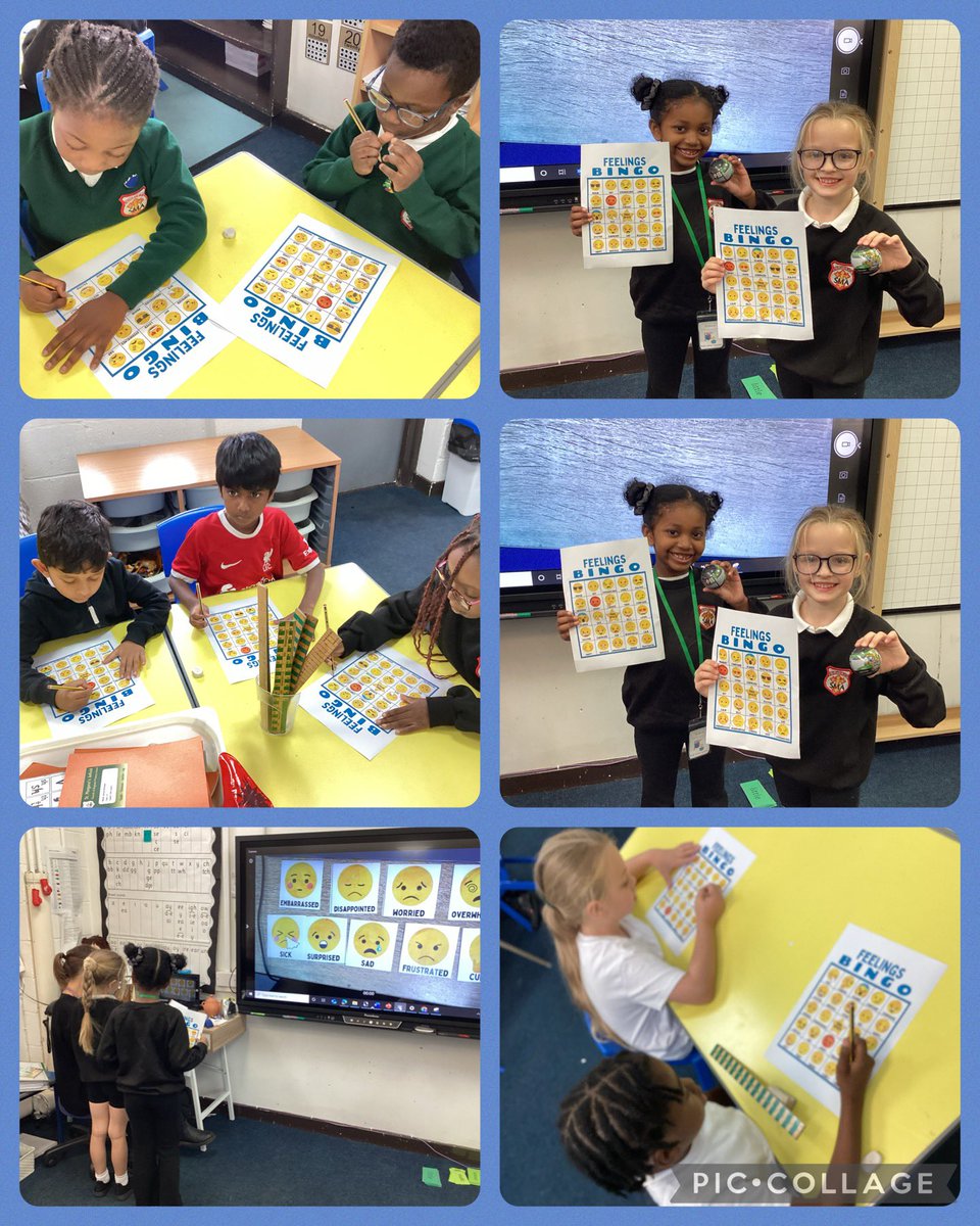 SMA_Year2's tweet photo. Today we have been discussing body language and recognising emotion. We played emotion bingo to help us recognise different emotions๐ @StMargarets_ #zonesofregulation https://t.co/3PmBt50wIg